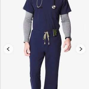 Men’s Navy Figs Pisco Basic Scrub Pants Size M